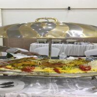Gold chafing dishes